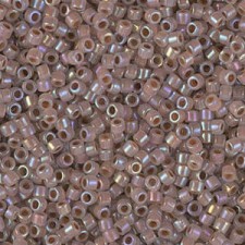 Miyuki delica Beads 11/0 - Cocoa lined opal ab DB-1749